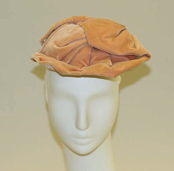 1944 silk calot hat  - Courtesy of the Metropolitan Museum of Art