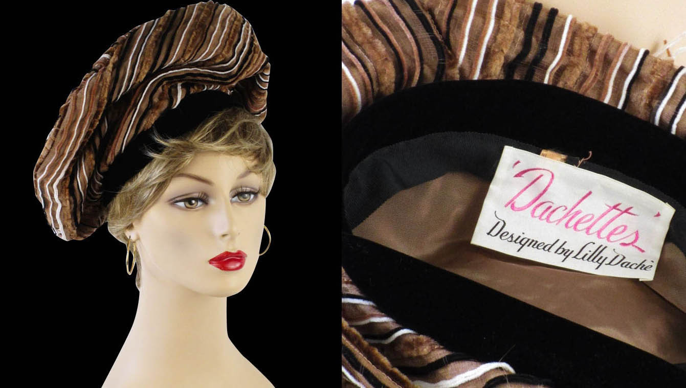 1950s Lilli Anne banded beret  - Courtesy of alleycatsvintage