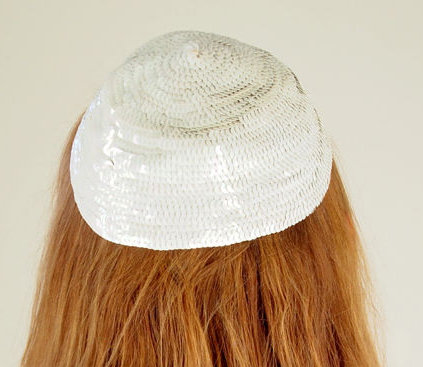 1950s sequin Calot hat  - Courtesy of denisebrain