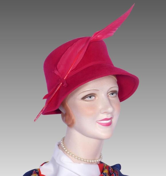 1950s lampshade hat  - Courtesy of myvintageclothesline