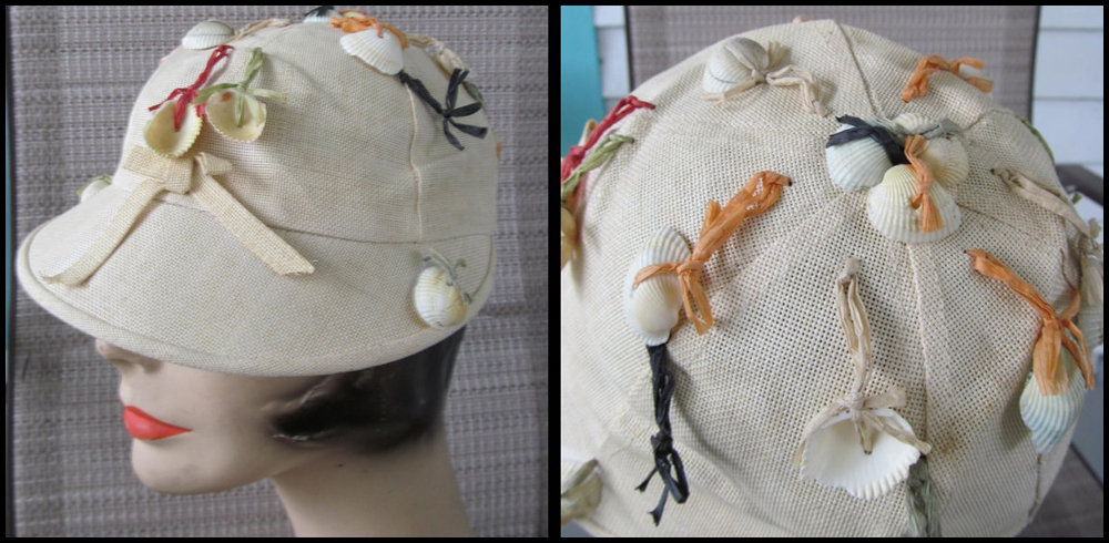 1940s novelty shell hat  - Courtesy of Wyomingvintage