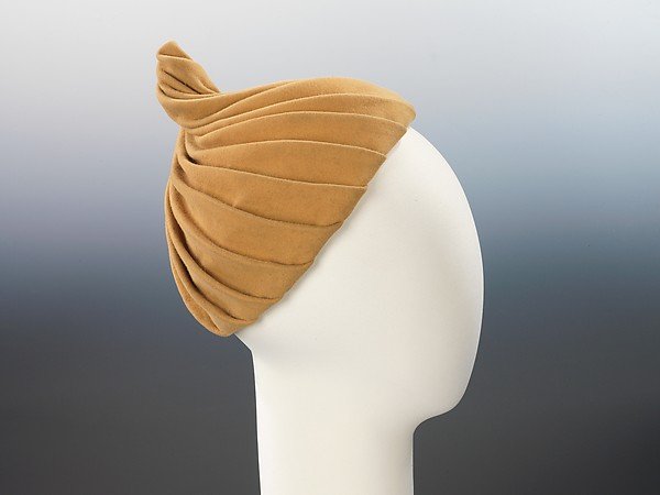 1950 Sally Victor wool pixie hat -  Courtesy of the Metropolitan Museum of Art