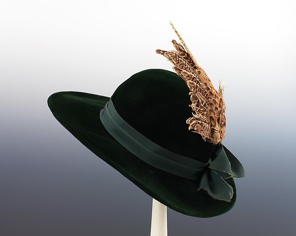 1940 Adrian Tyrolean inspired hat  - Courtesy of the Metropolitan Museum of Art