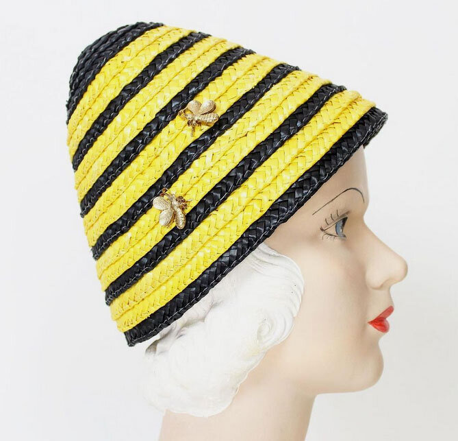 1960s straw beehive hat - Courtesy of archetypevintage 