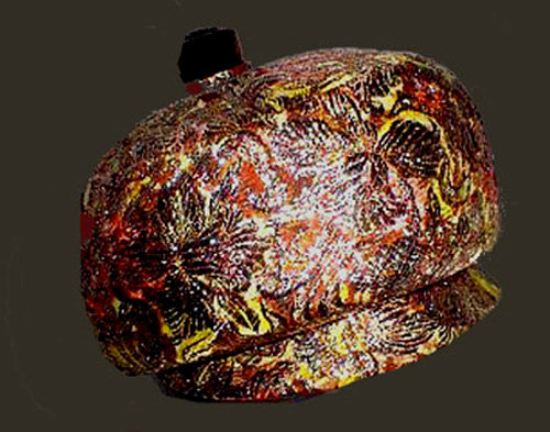 1960s matelasse bubble hat with visor - Courtesy of thespectrum