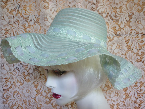 1970s floppy bridesmaid hat - Courtesy of Deco to Disco Vintage