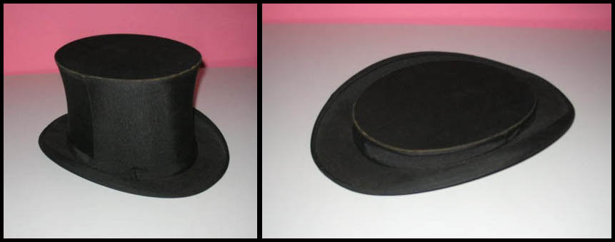 1920s collapsible crush hat top hat -  Courtesy of pinkyagogo