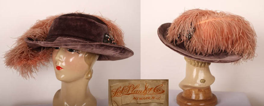 1900-10 Edwardian hat  - Courtesy of ladyscarletts