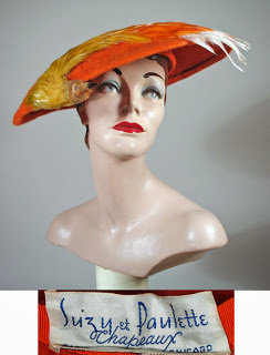 1950s Suzy et Paulette platter hat - Courtesy of pastperfect2