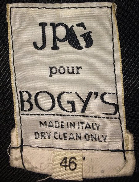 from a 1980s mens jacket  - Courtesy of maisongauche