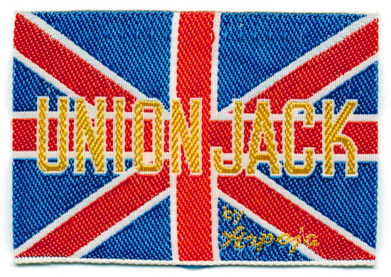 Union Jack label by Arpeja