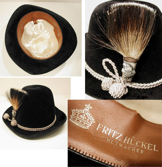 1960s Fritz Huckel Tyrolean hat  - Courtesy of misterbibs