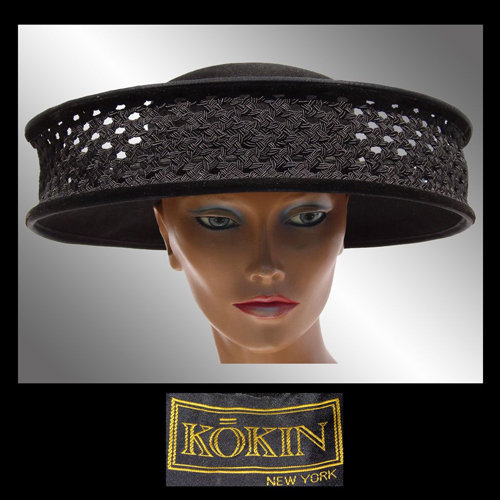 1980s Kokin New York sculptural felt hat - Courtesy of poppysvintageclothing