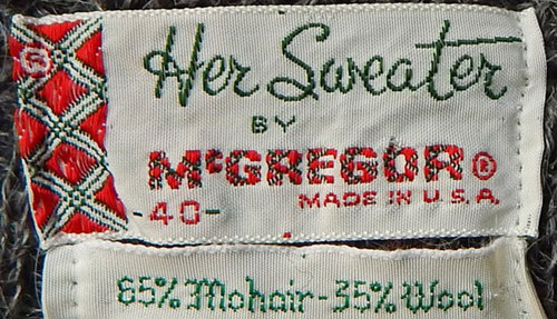 from a 1960s womens' sweater - Courtesy of EndlessAlley