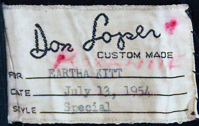 from a stage gown custom made for Eartha Kitt in 1954 - Courtesy of Augusta Auctions