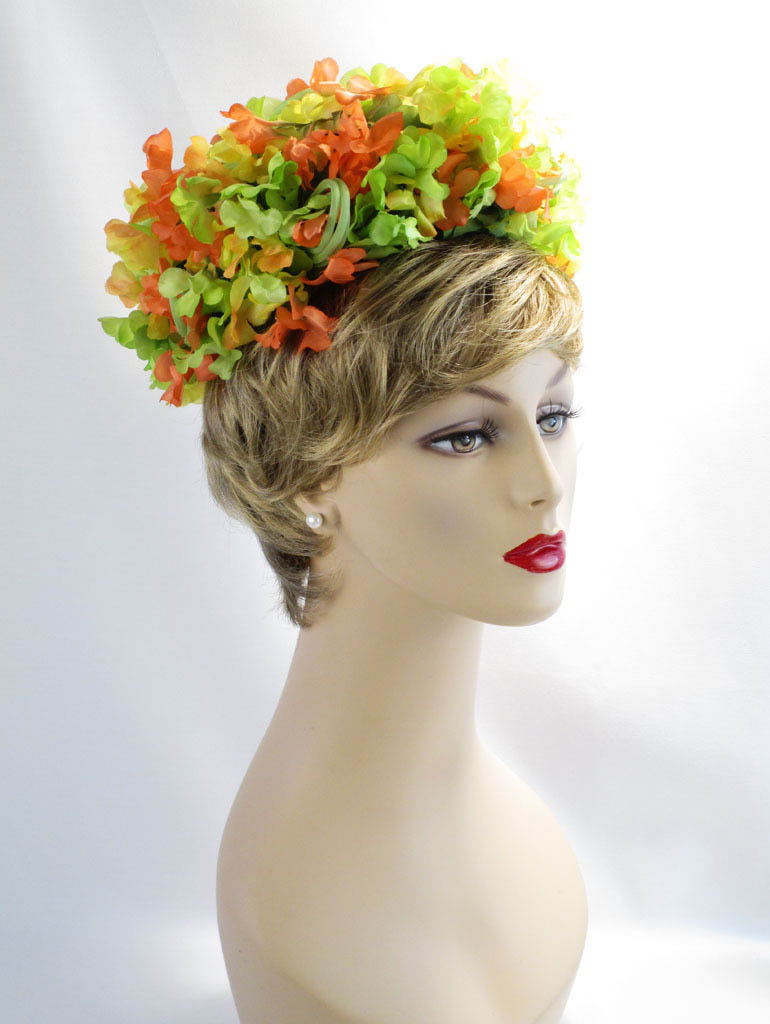 1960s floral pillbox hat - Courtesy of alleycatsvintage