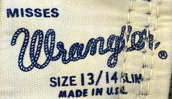 from a 1960s pair of jeans - Courtesy of Ranch Queen Vintage