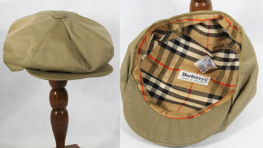 1950s Burberry newsboy cap  - Courtesy of alleycatsvintage