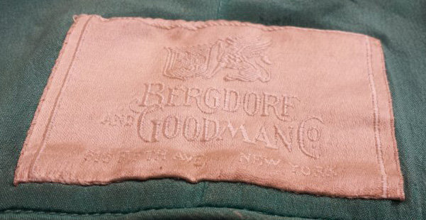from a 1920s coat.  (label dates to between 1914-1928 when the store was located at 616 Fifth Avenue) - Courtesy of lucybelle