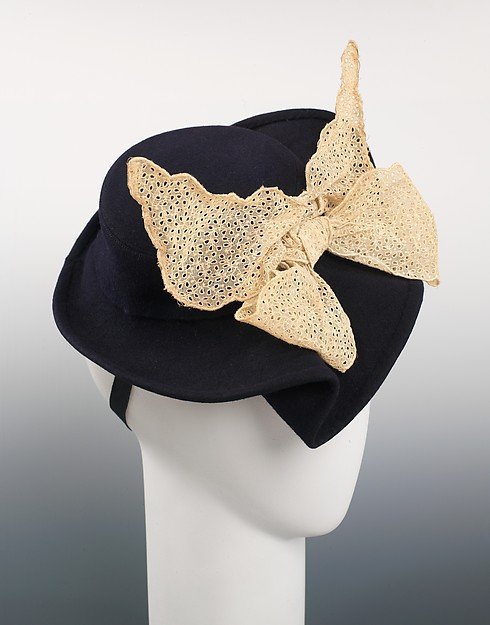 1940 Elsa Schiaparelli sculptural hat  - Courtesy of the Metropolitan Museum of Art