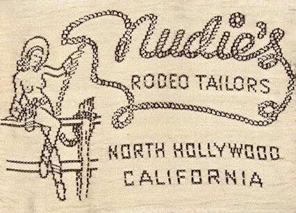 from a 1950s shirt. The cowgirl was nude in pre-1960s labels. - Courtesy of Ranch Queen Vintage