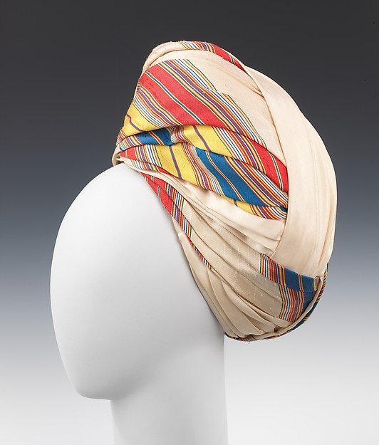 1960 Sally Victor turban  - Courtesy of the Metropolitan Museum of Art
