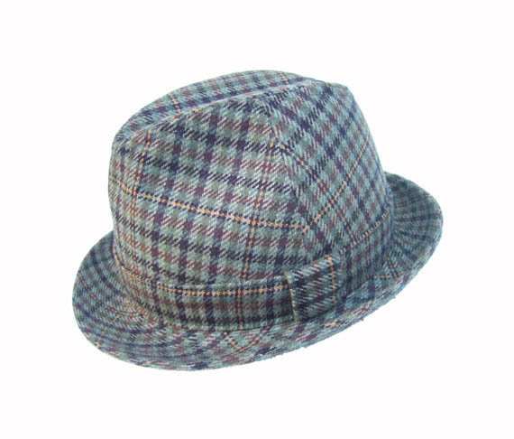 1970s  tweed trilby hat -  Courtesy of stellarosevintage