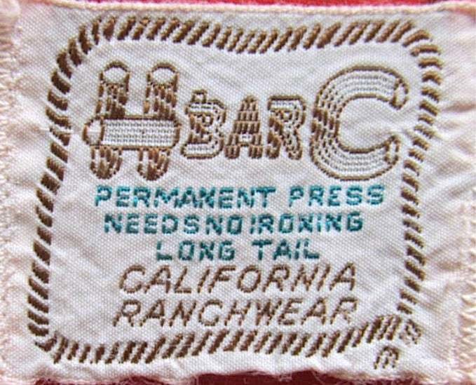 from a 1970s western shirt - Courtesy of Ranch Queen Vintage