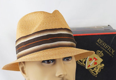 1960s front pinch on a Resistol fedora  - Courtesy of alleycatsvintage