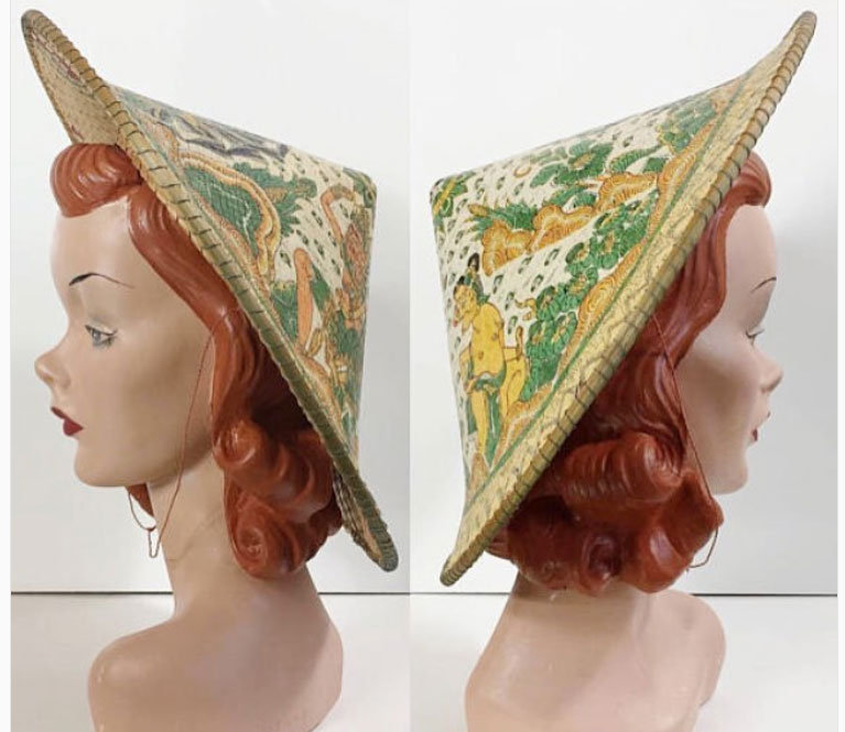 1950s/1960s Souvenir Conical Hat - Courtesy of Veracious Vintage Co.