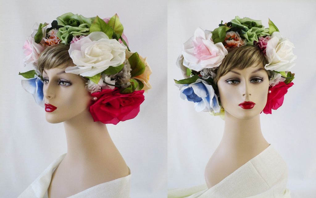 1960s floral turban -  Courtesy of alleycatsvintage