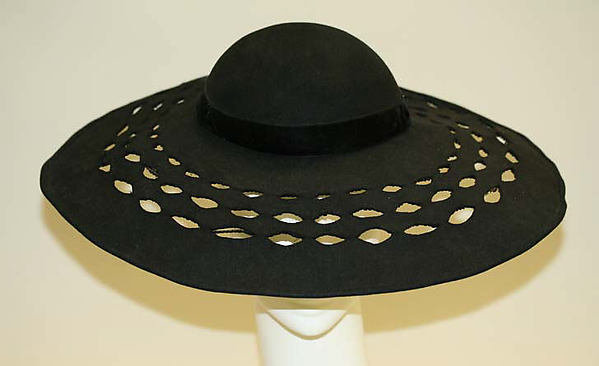 1938 Paulette wool picture hat -  Courtesy of the Metropolitan Museum of Art
