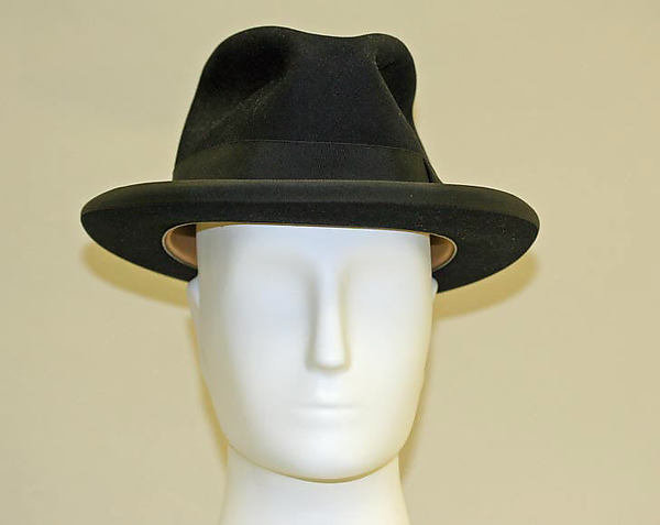 1952 British wool Homburg hat  - Courtesy of the Metropolitan Museum of Art