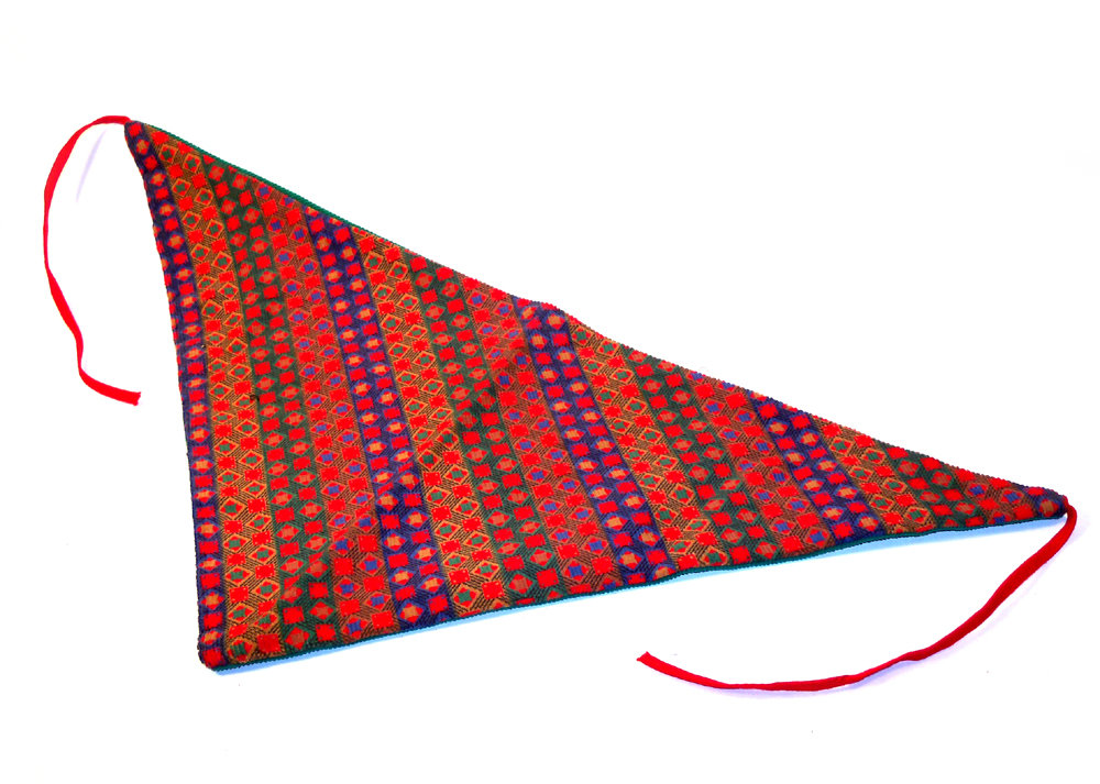 1970s corduroy headkerchief   - Courtesy of pinkyagogo