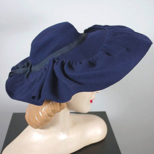 1940s New York Creations film noir hat - Courtesy of vivavintageclothing
