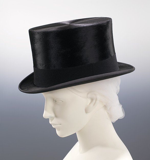 1930s fur, wool and silk riding hat  - Courtesy of the Metropolitan Museum of Art