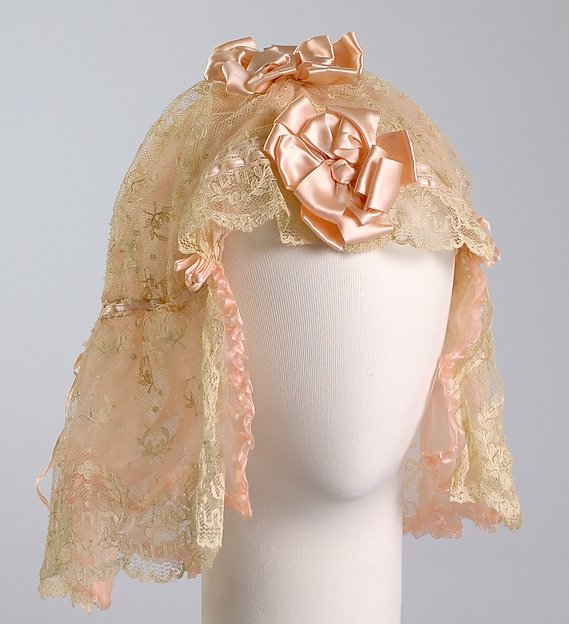 1925 American silk boudoir cap  - Courtesy of the Metropolitan Museum of Art