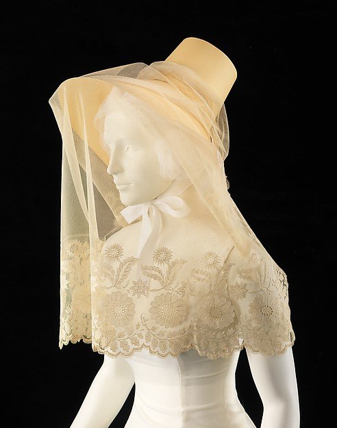 1830 silk veil  - Courtesy of the Metropolitan Museum of Art