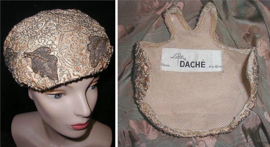 1950s Lilly Dache cocktail hat  - Courtesy of rue_de_la_paix
