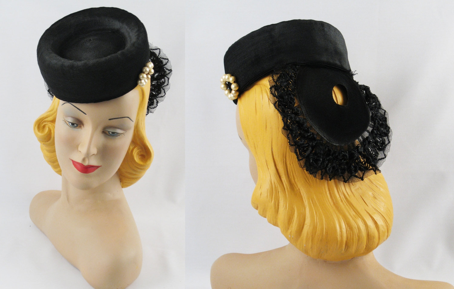 1940s tilt hat  - Courtesy of alleycatsvintage