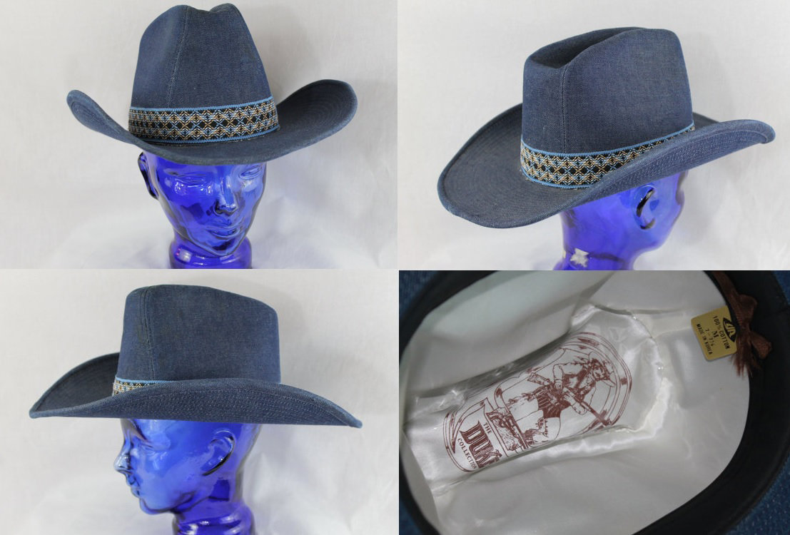 1970s denim cowboy hat  - Courtesy of wyomingvintage