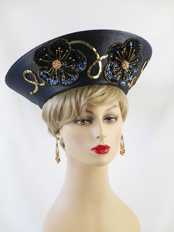 1980s sequin church hat  - Courtesy of alleycatsvintage