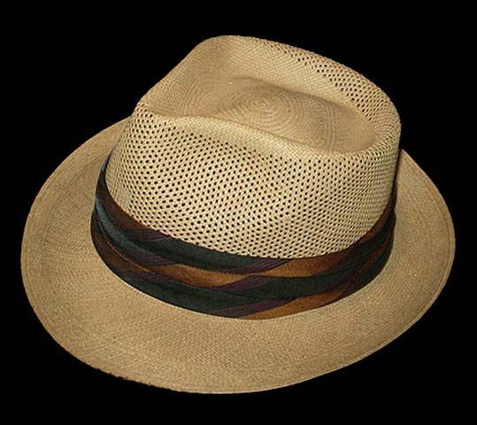 1950s Stevens ventilated Panama straw hat  - Courtesy of thespectrum