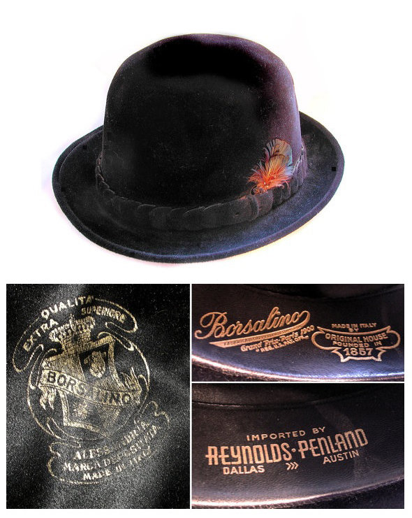 1950s Borsalino Tyrolean velvet inspired hat  - Courtesy of misterbibs