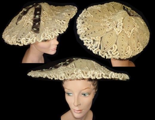 1940s / 1950s platter hat - Courtesy of Gilo49