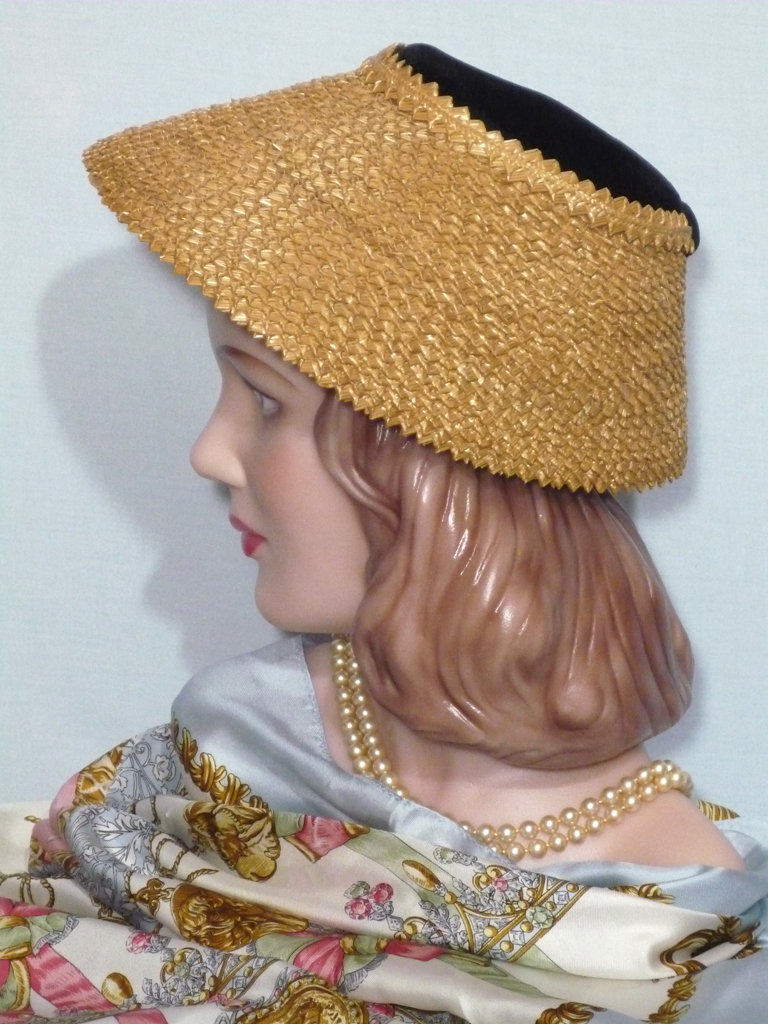 1950s Valerie Modes lampshade hat - Courtesy of BonniesVintageClothesLine