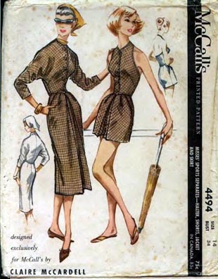 McCall’s: by Claire McCardell Pattern designed by McCardell in 1958, the year of her death.