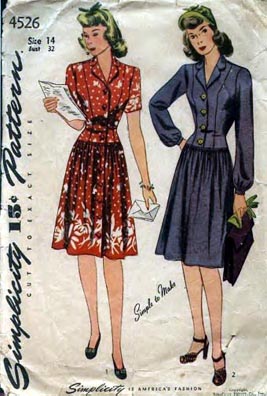 Simplicity: stylish but easy Pattern dates to the late 1940s