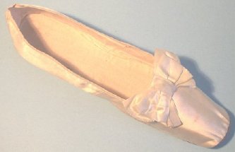 French silk heeless shoe c. 1850
