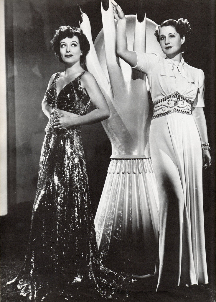 Joan Crawford & Norma Shearer costumed for 'The Women', 1939 - Costumes by Adrian